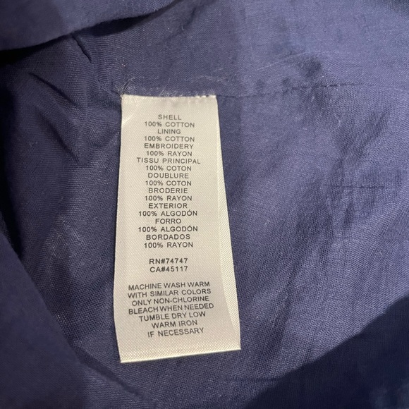 Bob Timberlake size extra small women’s navy blue drawstring skirt - Picture 5 of 5